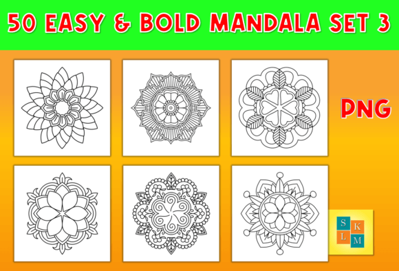Download Bold &amp; Easy Mandala Coloring Pages - Mandala coloring pages Collection