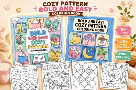 Download Bold Easy Pattern Coloring Book Pages - Coloring book page Collection