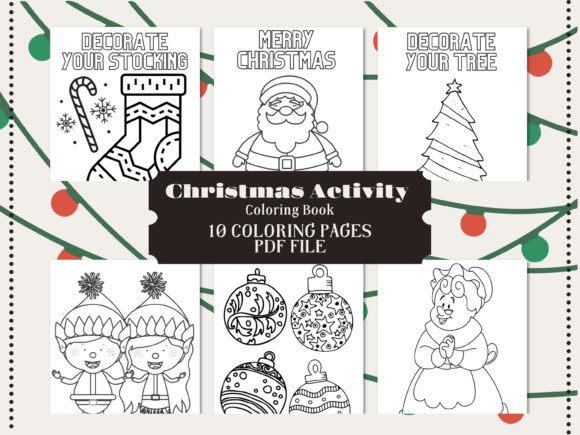 Download Christmas Activity Coloring Book Pages - Coloring book page Collection