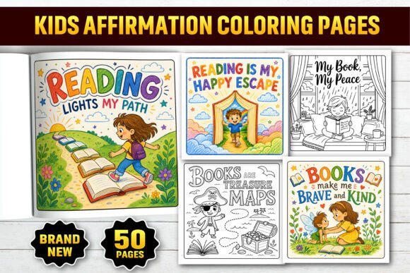 Download Kids Affirmation &amp; Coloring Book Pages - Coloring book page Collection