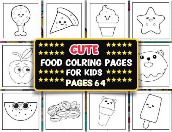 Download Cute Food Coloring Pages for Children - Coloring pages for children Collection