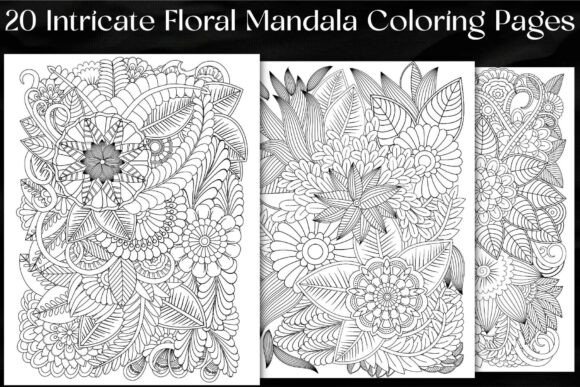 Download Intricate Floral Mandala Coloring Pages - Mandala coloring pages Collection