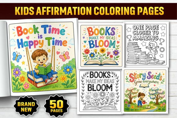 Download Positive Affirmation Coloring Book Pages - Coloring book page Collection
