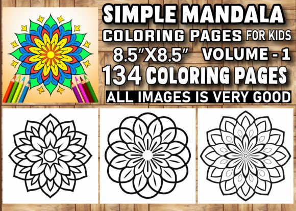 Download 134 Simple Mandala Coloring Pages KDP - Mandala coloring pages Collection