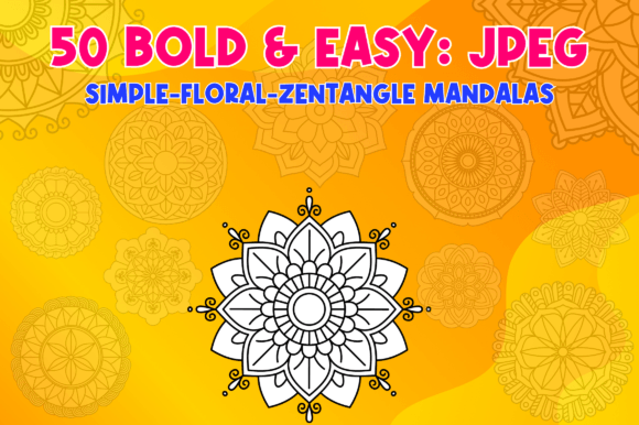 Download Bold &amp; Easy Mandala Coloring Pages - Mandala coloring pages Collection