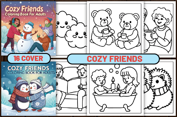 Download 64 Cozy Friends Coloring Pages for Adult - Cozy friends Collection