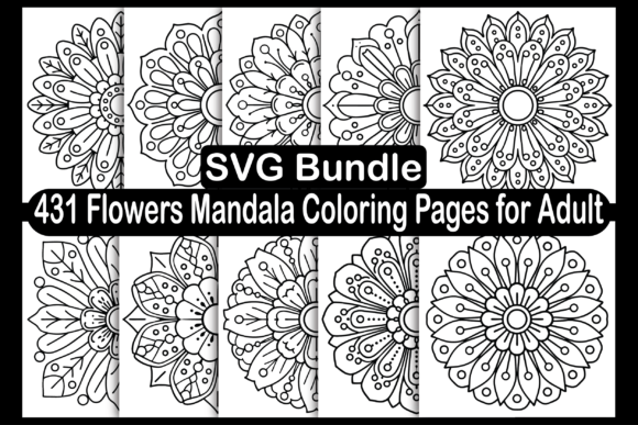 Download Flowers Mandala Coloring Pages for Adult - Mandala coloring pages Collection