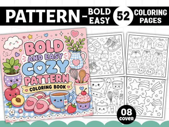 Download Bold Easy Pattern Coloring Book Pages - Coloring book page Collection