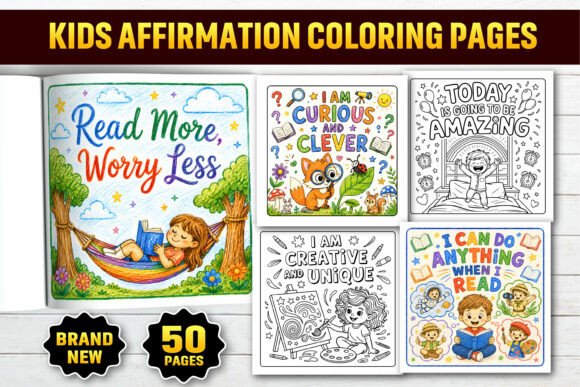 Download Kids Affirmation &amp; Coloring Book Pages - Coloring book page Collection