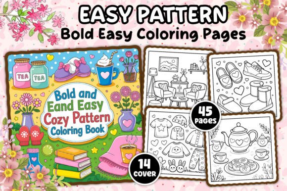 Download Bold Easy Pattern Coloring Book Pages - Coloring book page Collection