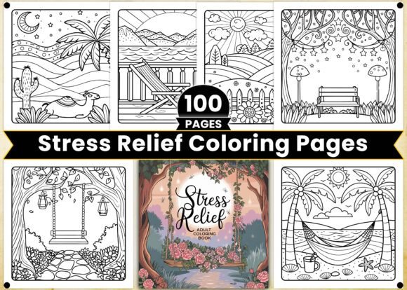 Download Stress Relief Adult Coloring Book Pages - Coloring book page Collection